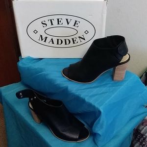 Steve Madden Leather Block Heels